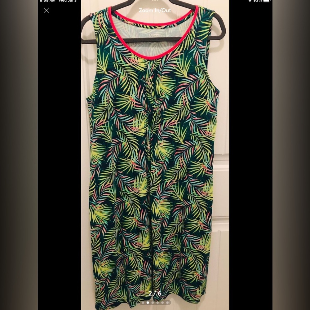 LANDS END Sleeveless Dress Size M